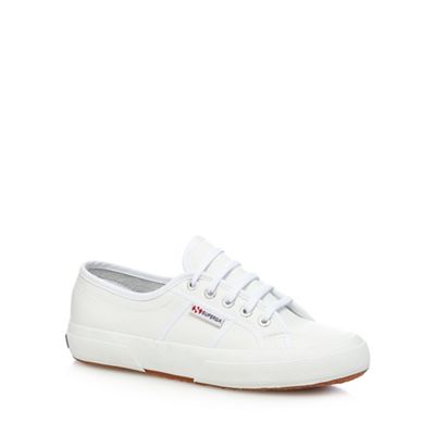 Superga White 'Fglu' lace up shoes